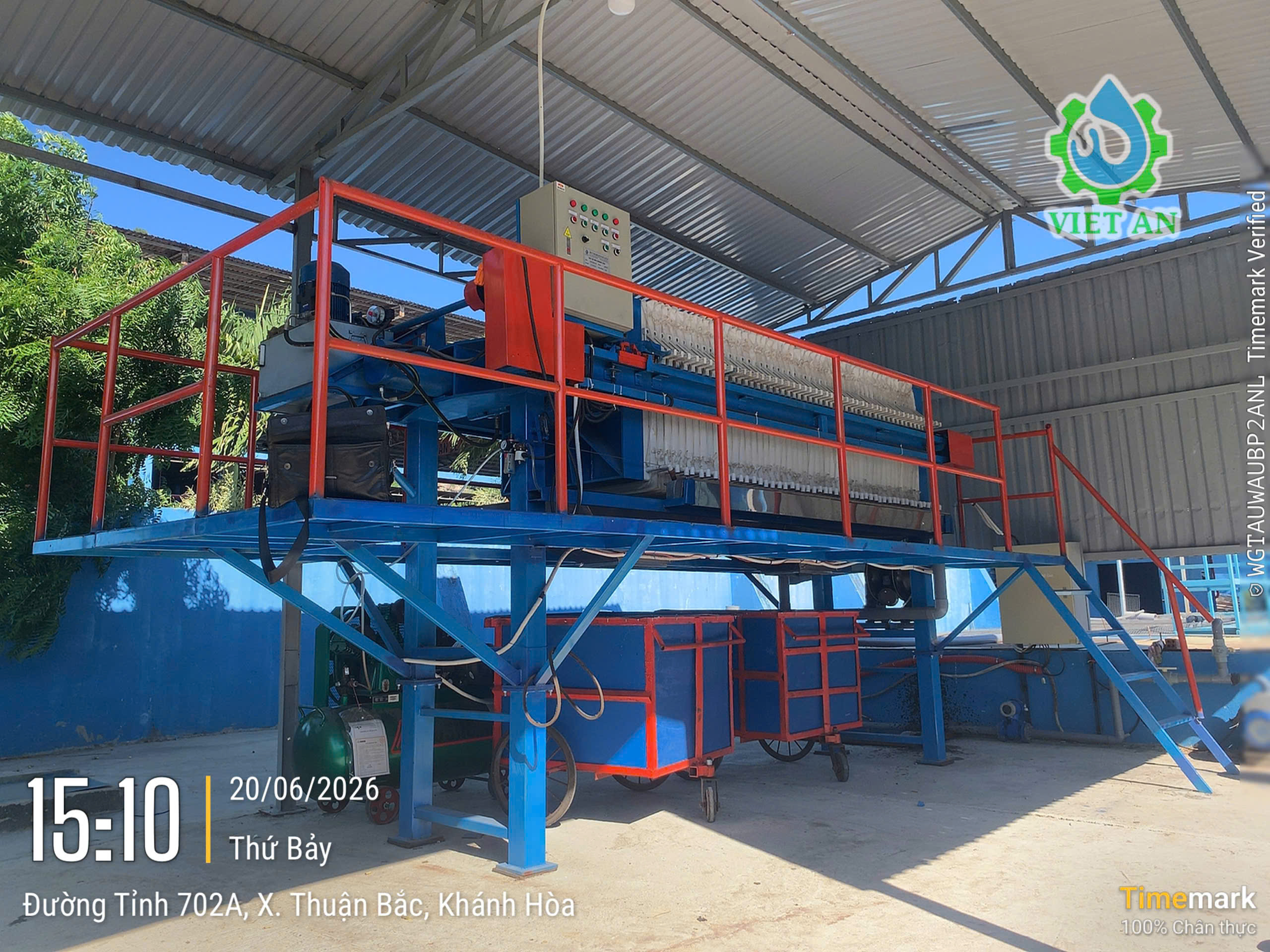Máy ép bùn khung bản 1000×1000